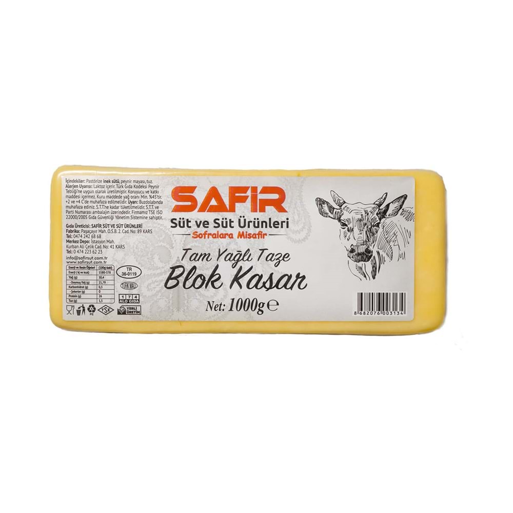 BLOK KAŞAR PEYNİRİ 1KG