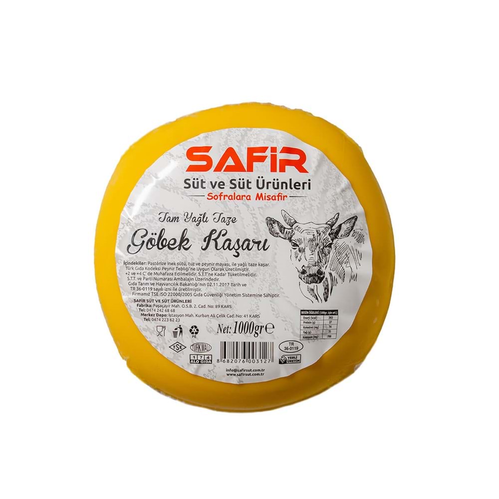 GÖBEK KAŞAR PEYNİRİ 1KG